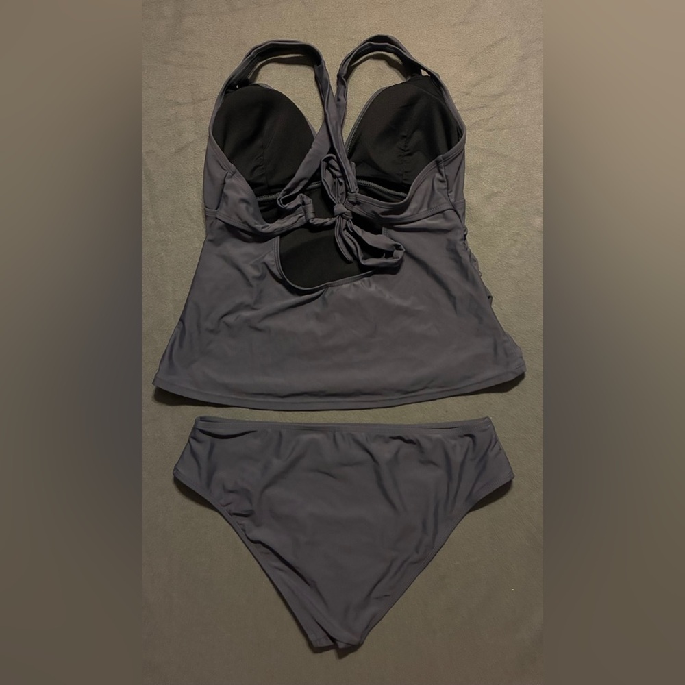 NWT Grey Cupshe Tankini Set - Picture 15 of 16